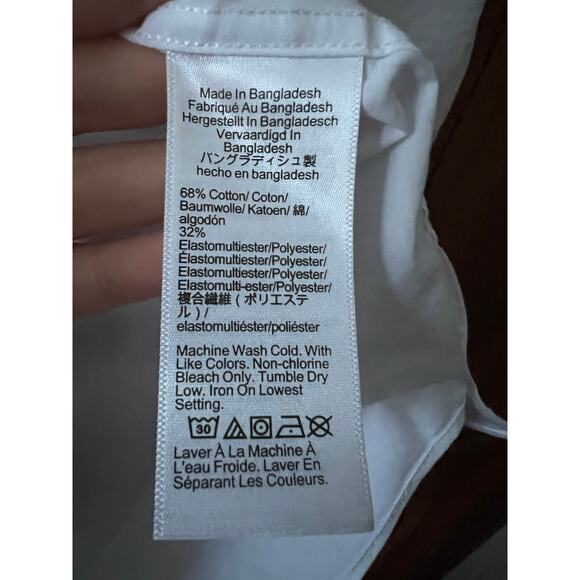 NWT J. Crew Men's Tailored Performance Bowery Dress Shirt Slim Fit White 17/35 - Picture 11 of 14